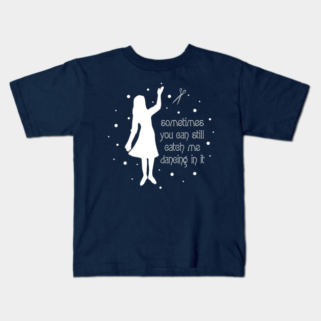 Snow Dance Kids T-Shirt by Totally Major